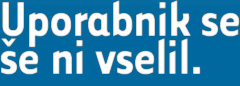 Uporabnik se še ni vselil.